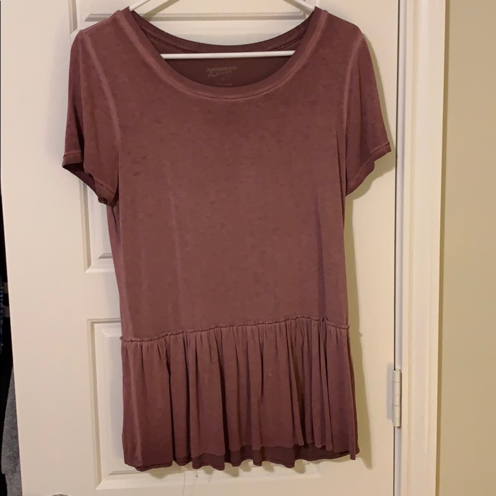 🛑Sold🛑Burgundy Flowy Top